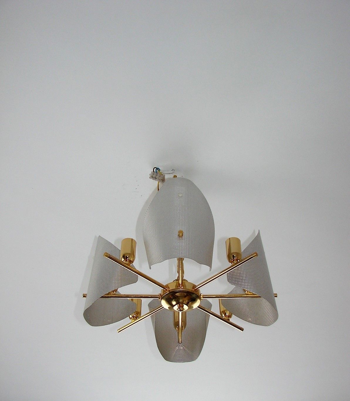 Kroonluchter, Jaren 1970, Aluminium photo furniture