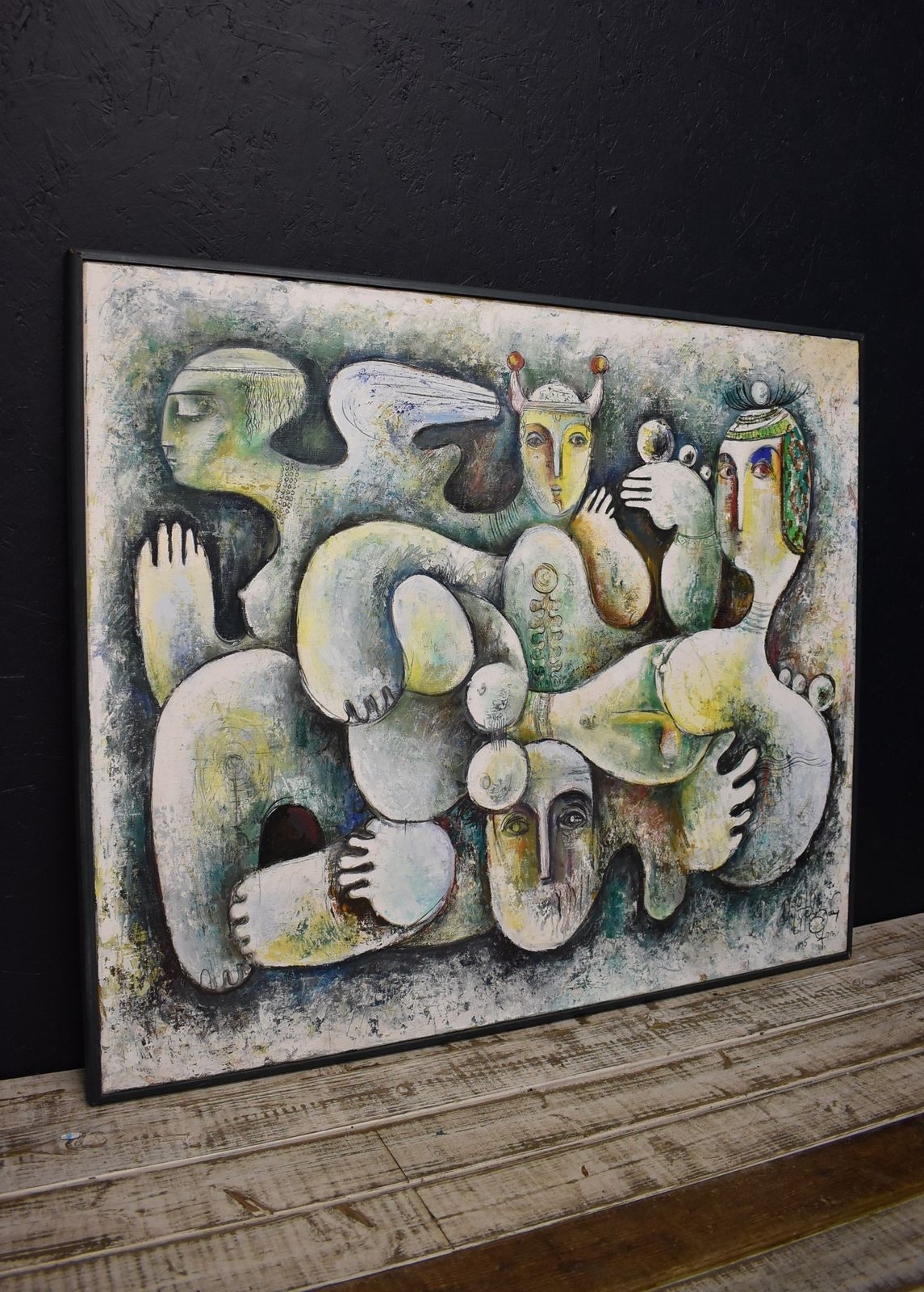 Large Abstract Surrealist Painting   Dream'   Oil On Canvas   Gor Avetisyan photo vinterior
