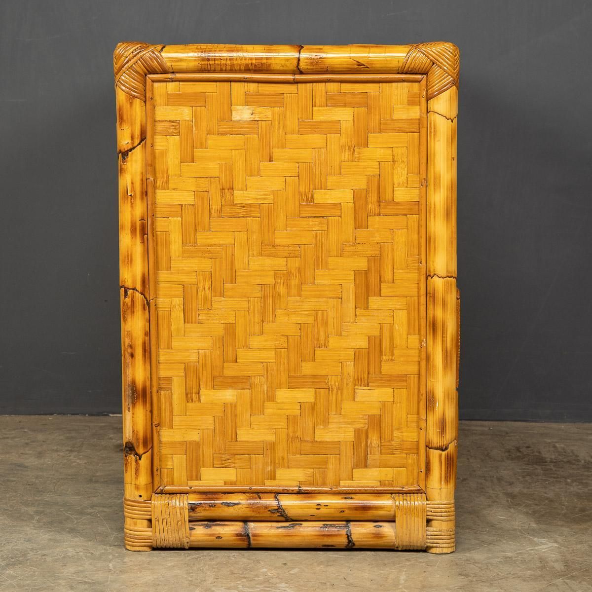 20th Century French Chest Of Drawers In Bamboo, C.1970 photo Furniture
