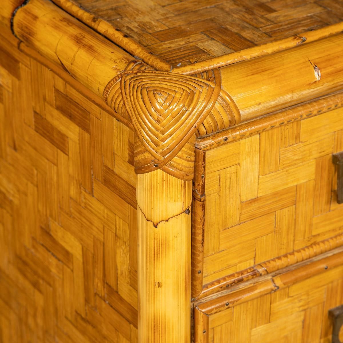 photo furniture 20th Century French Chest Of Drawers In Bamboo, C.1970