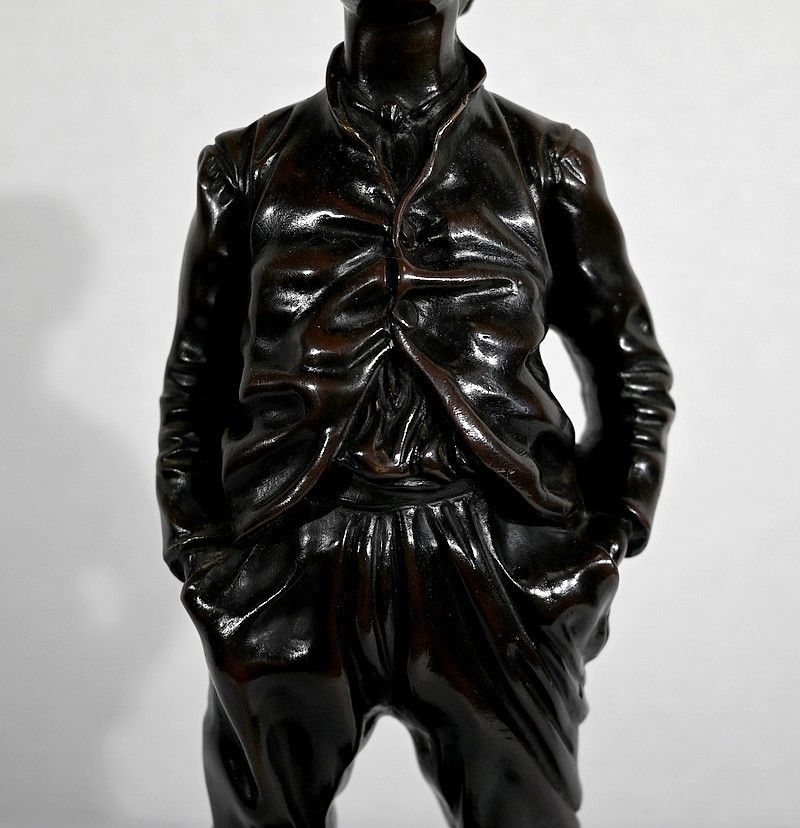 photo buy Bronze “The Whistler” After H. Hertzberg – Late 19th Century
