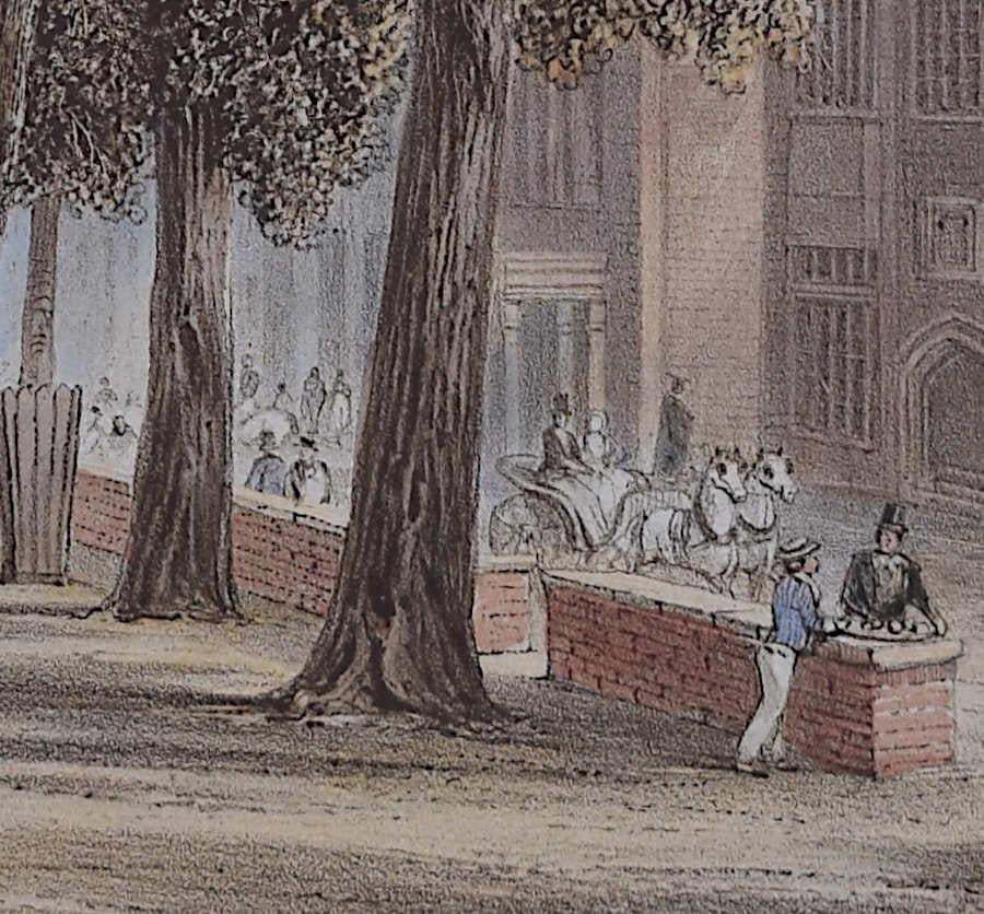 Eton College 19th Century Victorian Lithograph 19th Century photo for sale