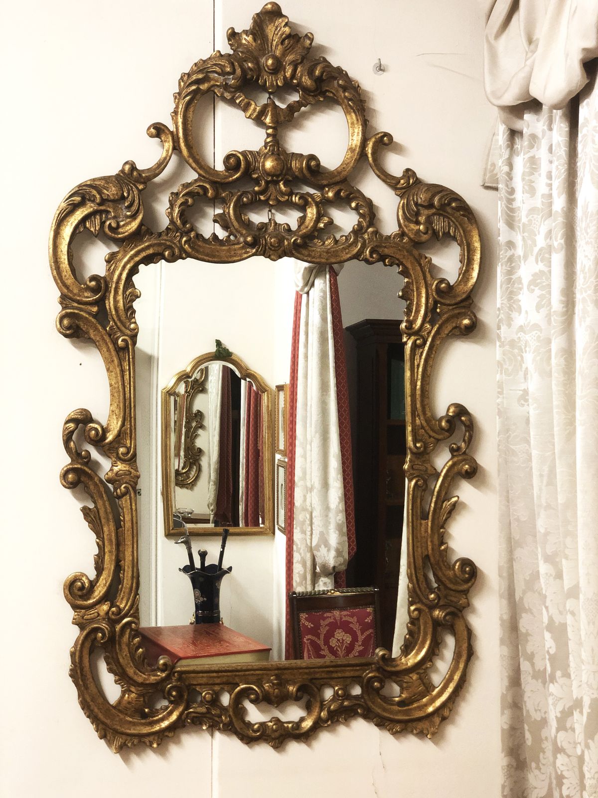 Huge Baroque Style Mirror Of High Venetian Craftsmanship