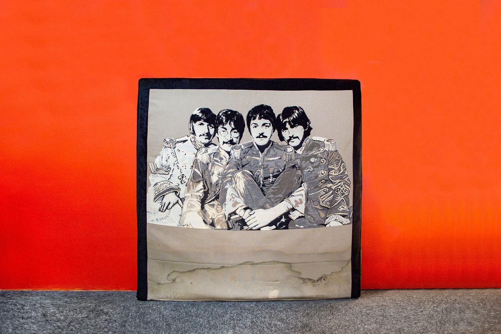 Headboard Embroidered With The Beatles, Italy, 1980s
