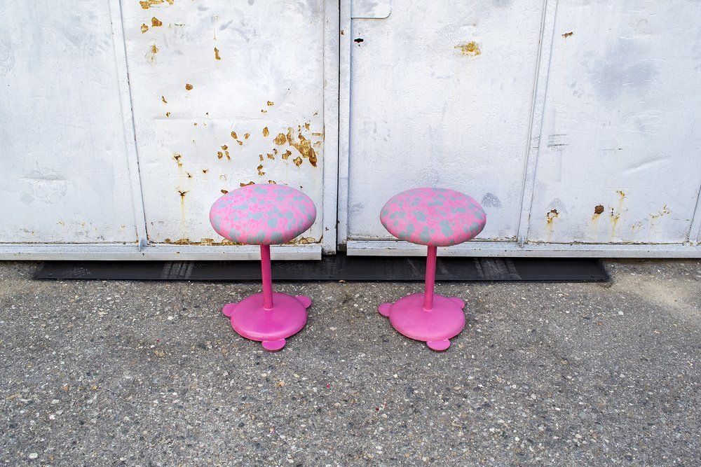 Postmodern Italian Stools, 1980s, Set Of 2 photo furniture
