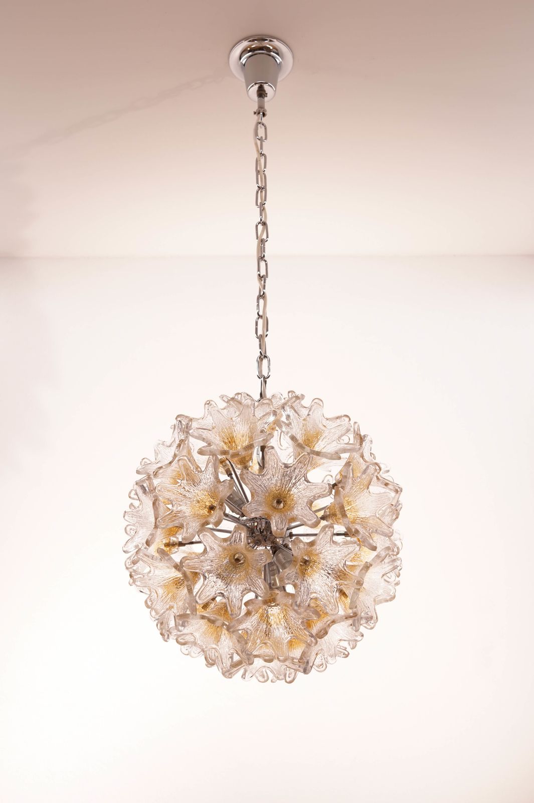Murano Glass Flower Chandelier By Veart