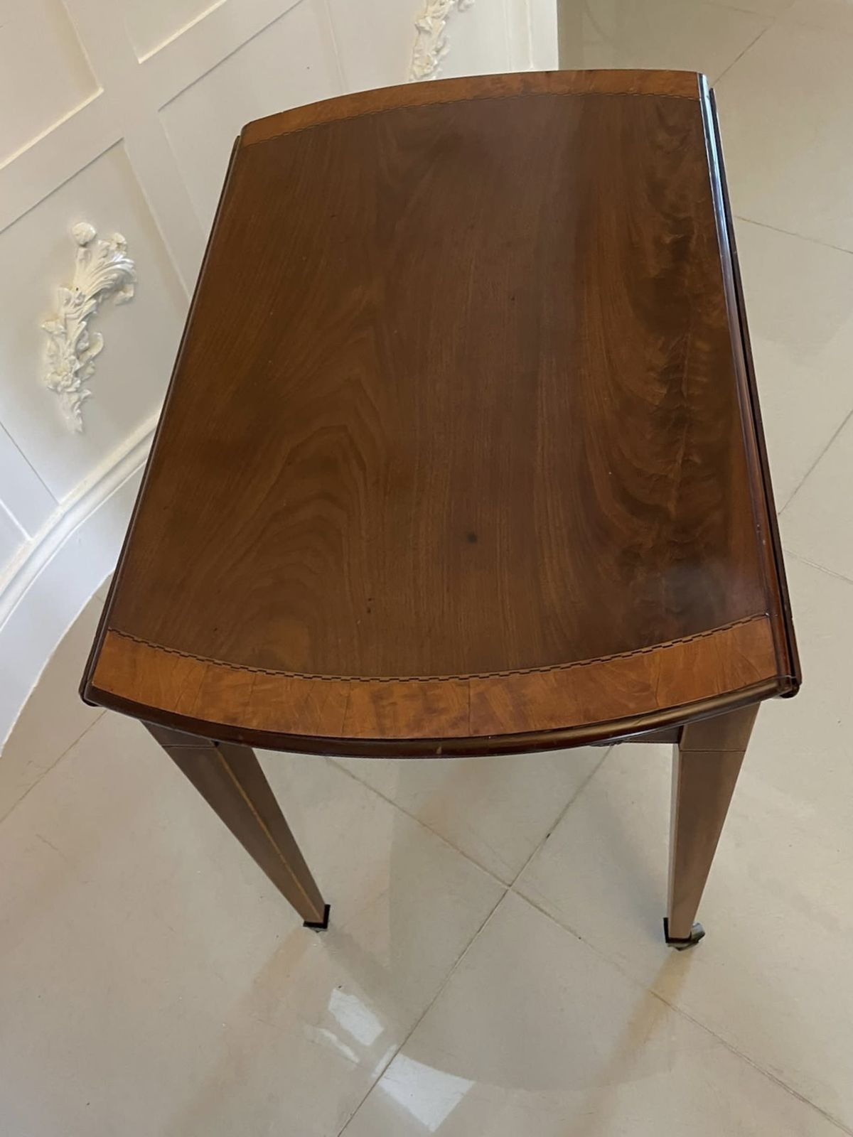 Fine Quality Antique Sheraton Period Inlaid Mahogany Pembroke Table photo buy