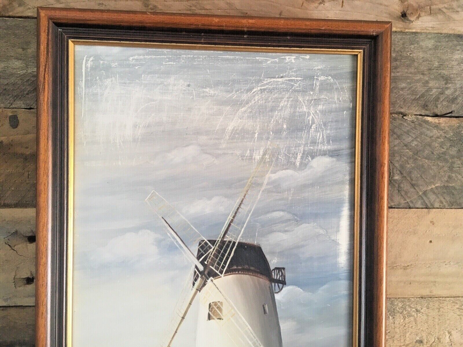 Original Margaret Hall Framed Oil Painting Melin Llynon Mill Windmill Anglesey photo 150.0