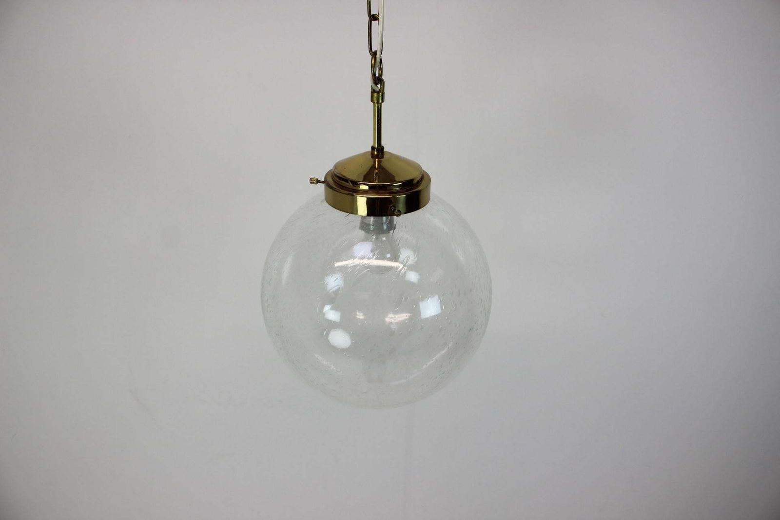 Mid Century Big Glass Pendant/Kamenicky Senov, 1970's photo furniture