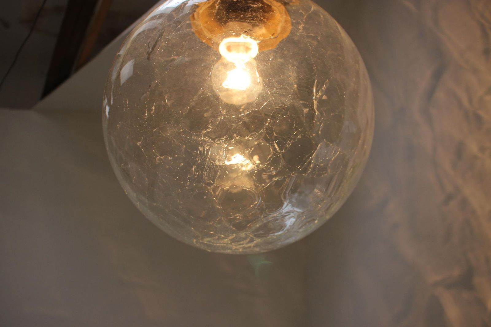 518.0 Mid Century Big Glass Pendant/Kamenicky Senov, 1970's photo