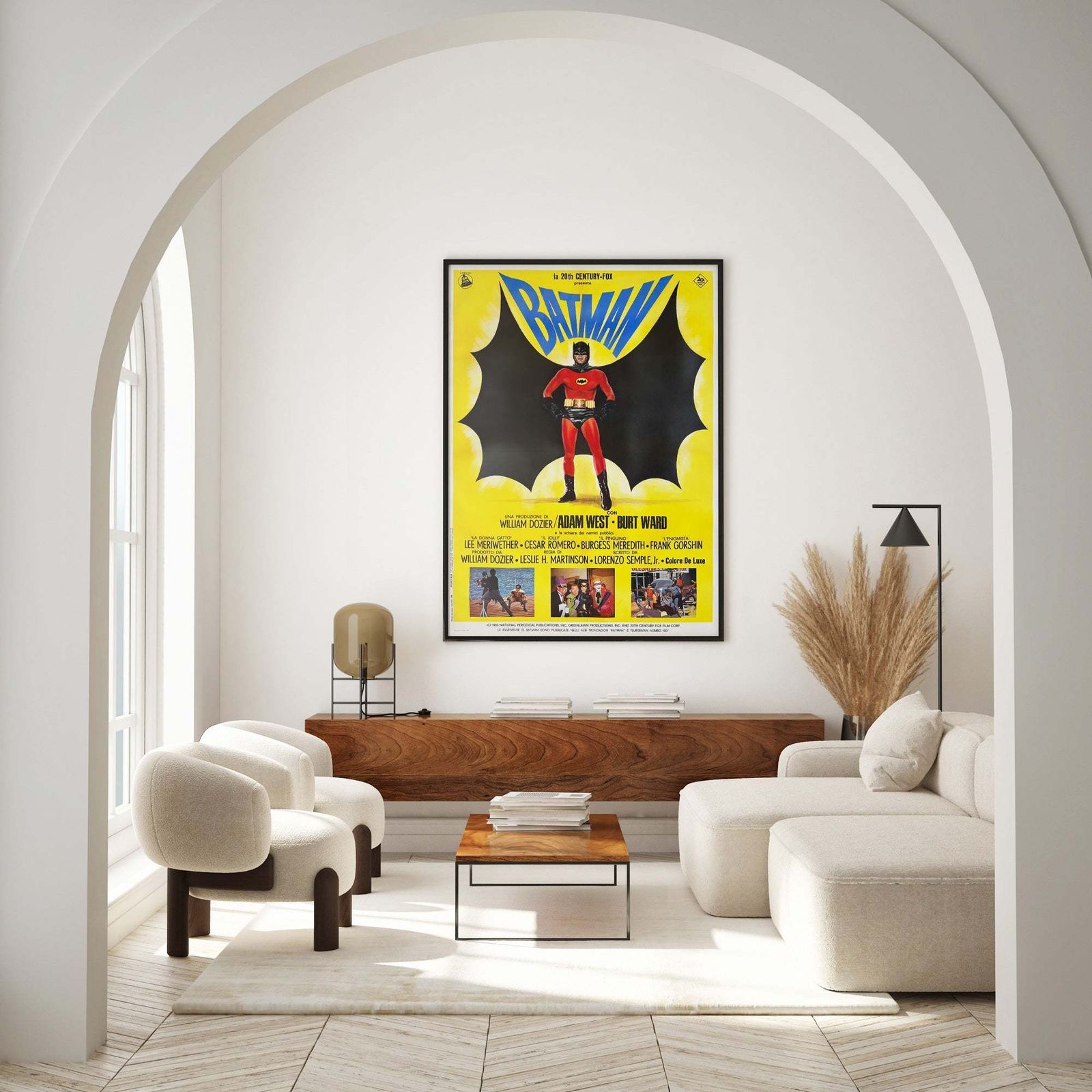 Batman 1966 Italian 2 Sheet Film Poster photo furniture