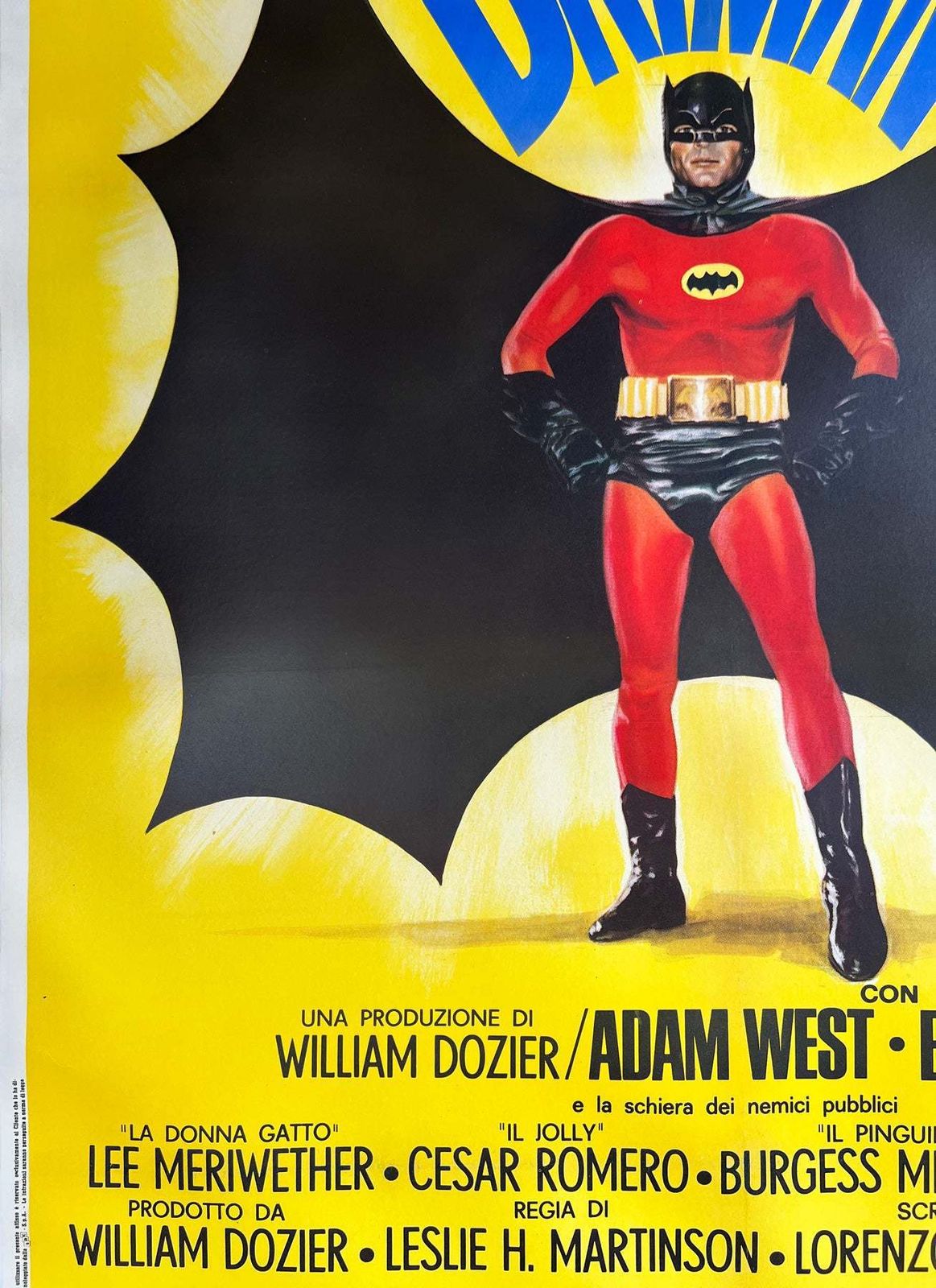 Batman 1966 Italian 2 Sheet Film Poster photo 2500.0