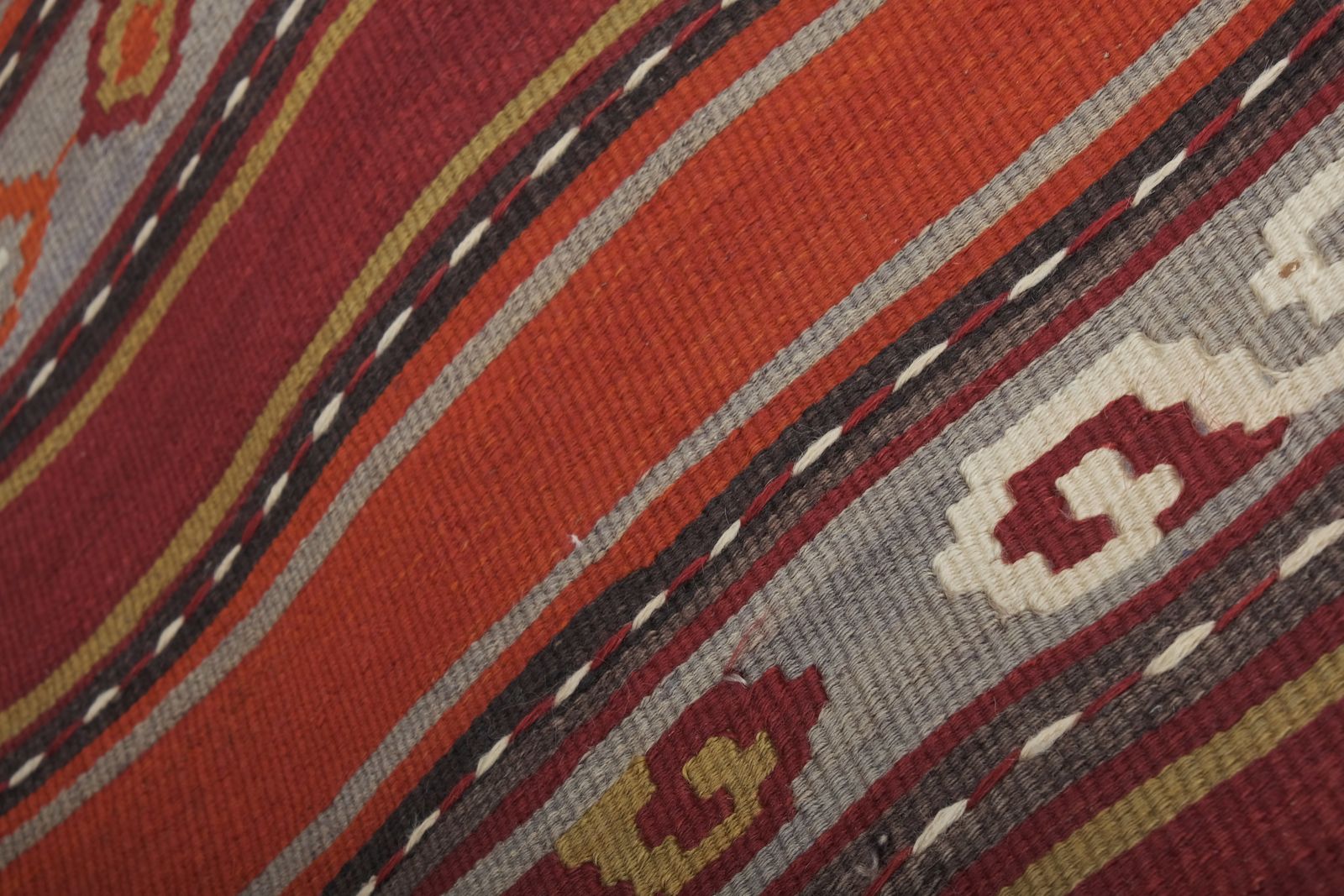 Vintage Turkish Oushak Extra Long And Narrow Kilim Runner With Mid Century photo vintage