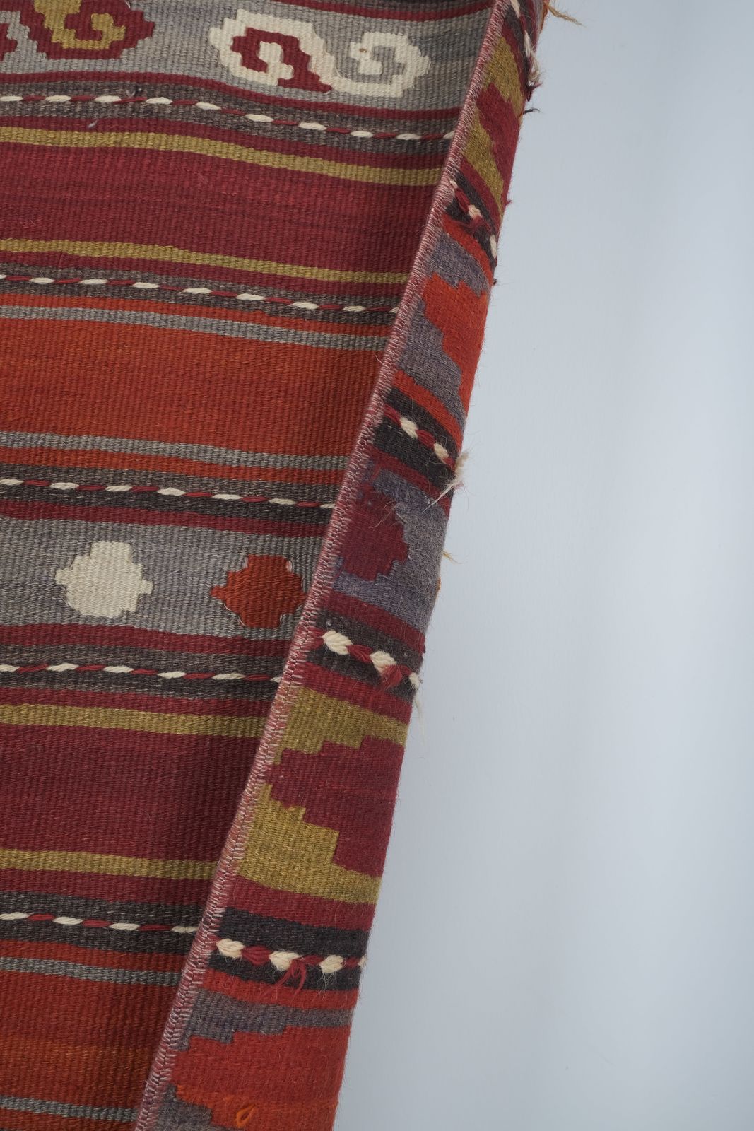 Textiles Vintage Turkish Oushak Extra Long And Narrow Kilim Runner With Mid Century photo
