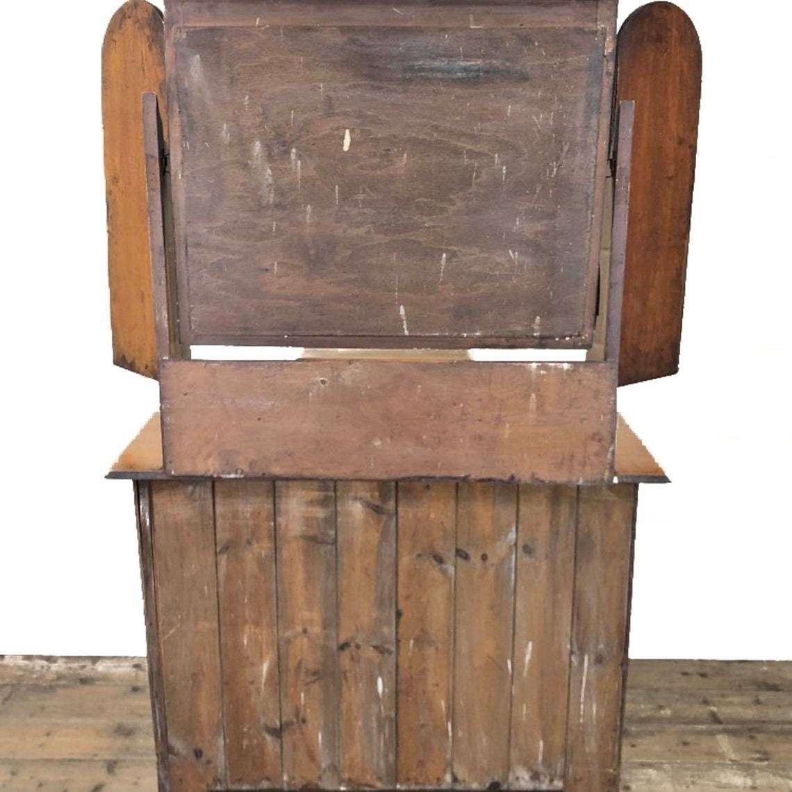 photo for sale Antique Satin Walnut Dressing Table