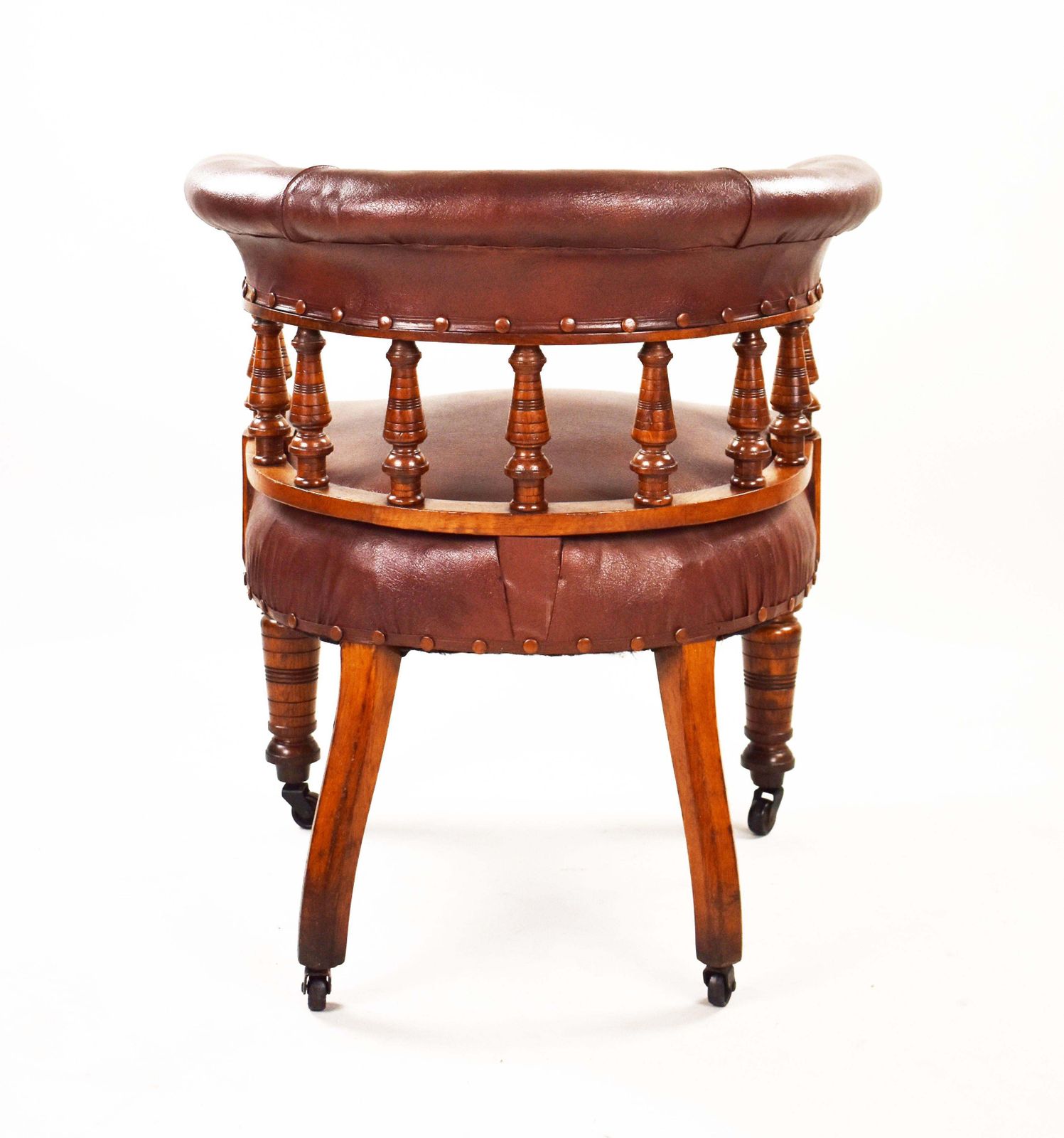 19th Century, English Victorian Oak Armchair photo 995.0