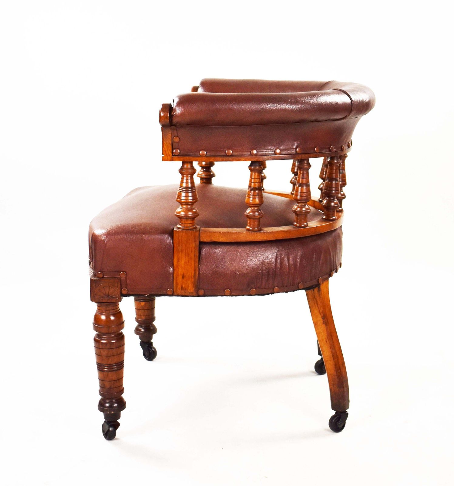 19th Century, English Victorian Oak Armchair photo vinterior