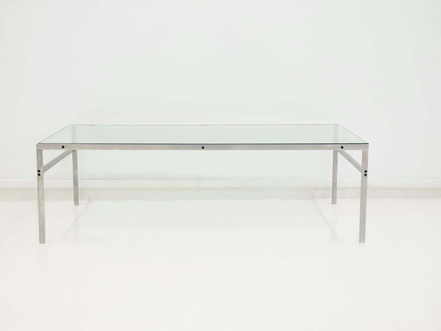 Coffee Table Of Steel And Glass By Preben Fabricius And Jørgen Kastholm photo furniture