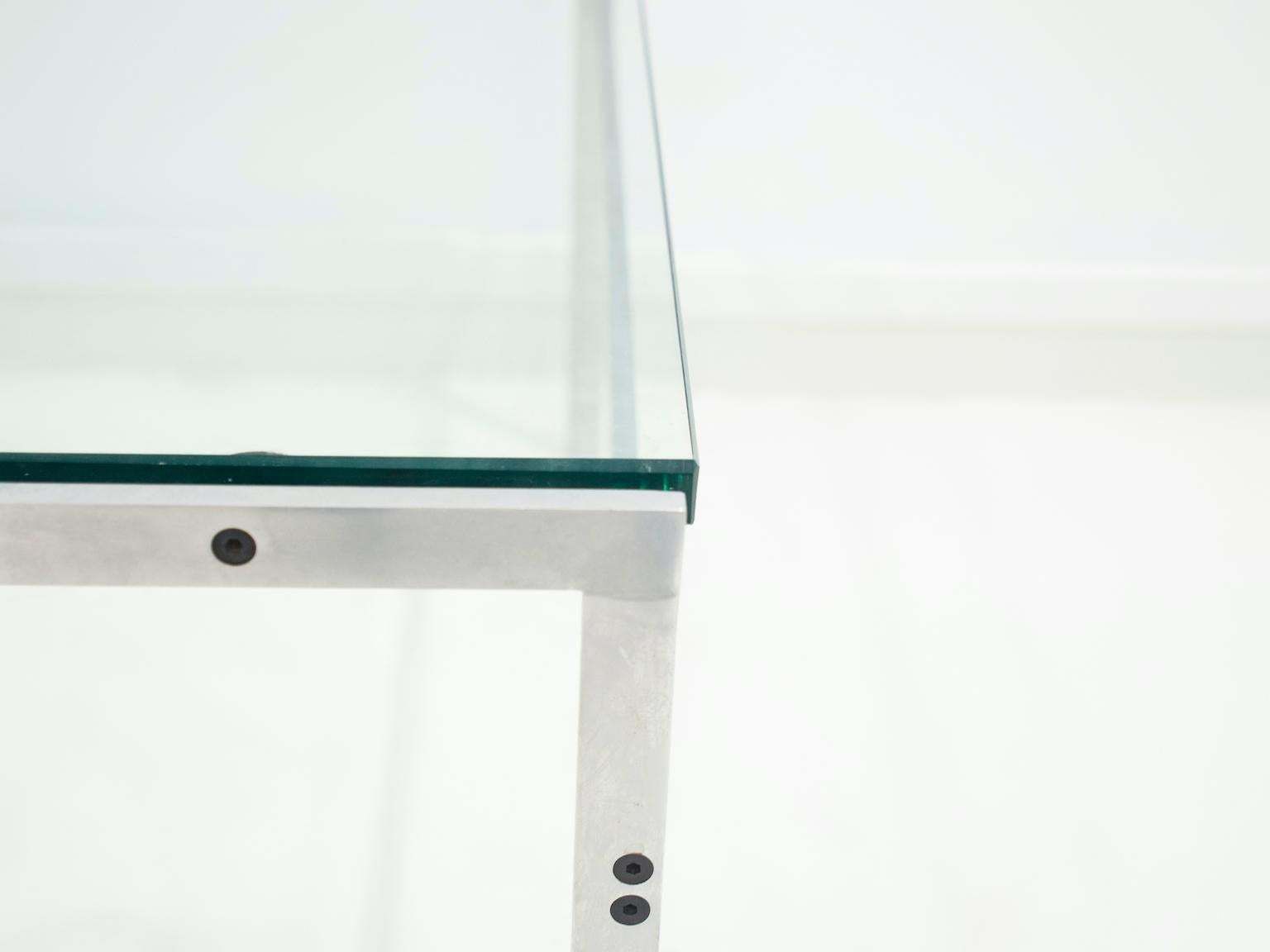 Coffee Table Of Steel And Glass By Preben Fabricius And Jørgen Kastholm photo 3115.0