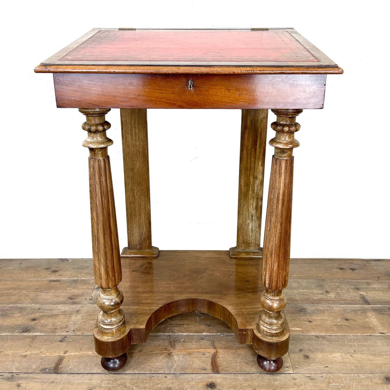 Antique Victorian Mahogany Davenport Writing Desk photo vinterior