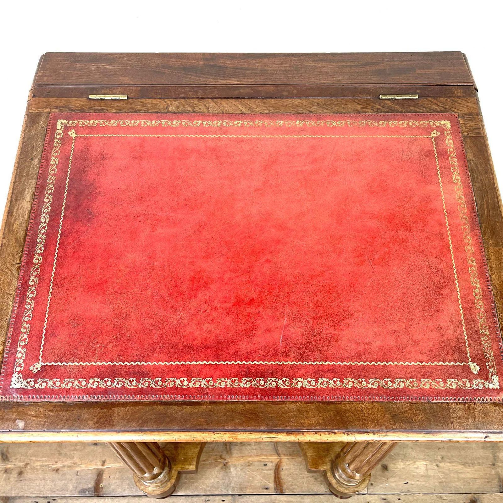 Antique Victorian Mahogany Davenport Writing Desk photo vintage
