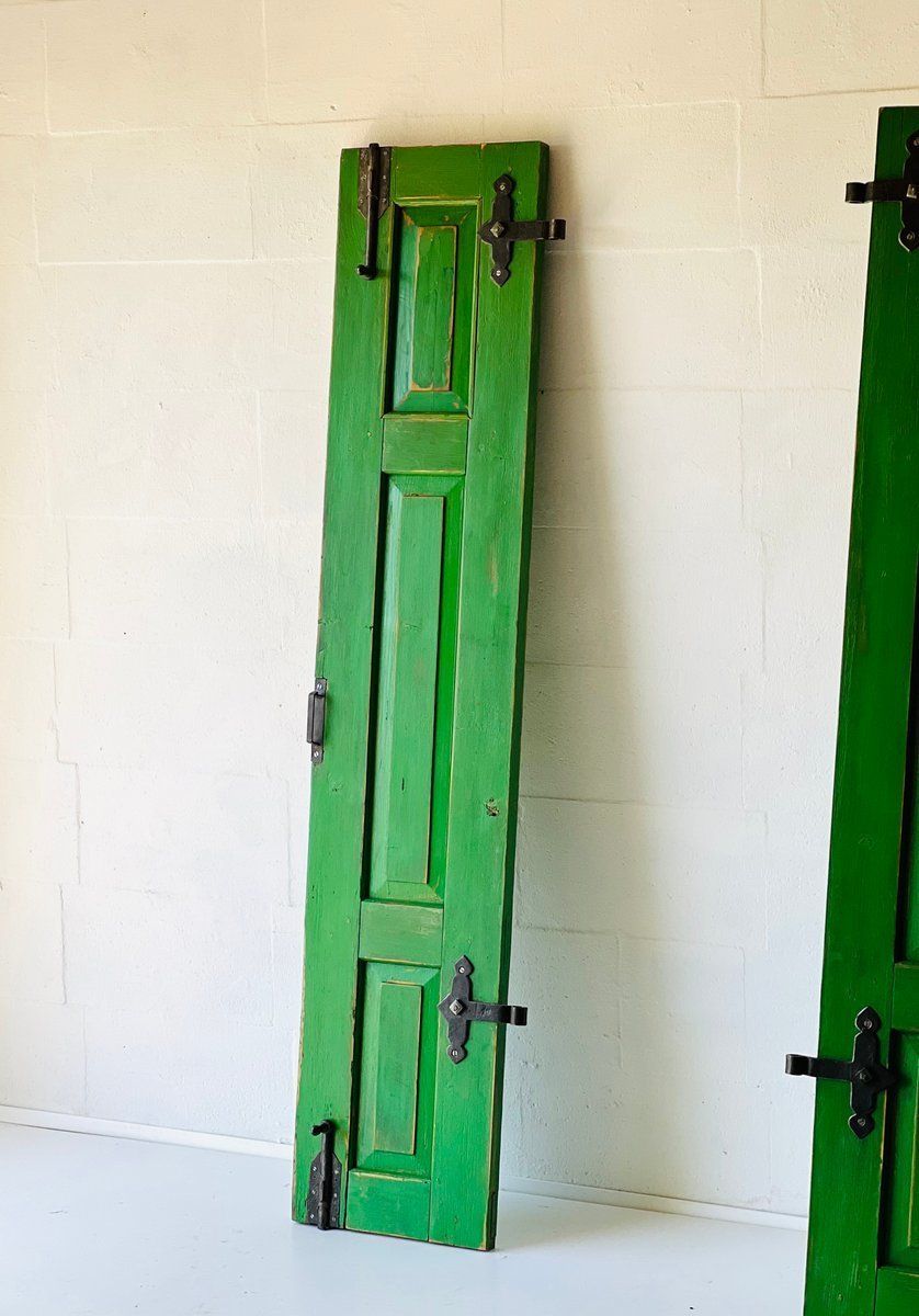 photo for sale Antique Doors In Green Set Of 2