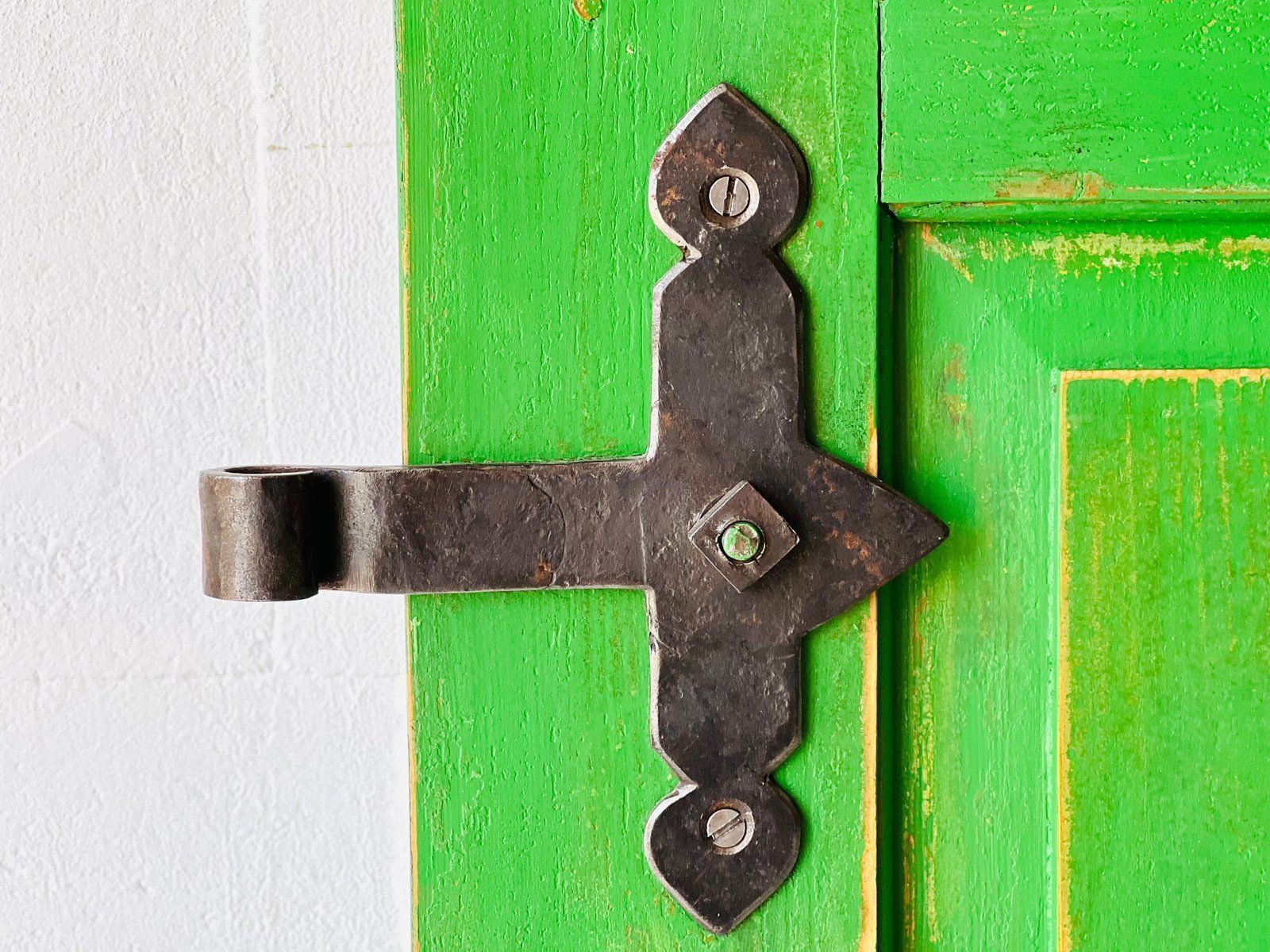 photo vinterior Antique Doors In Green Set Of 2