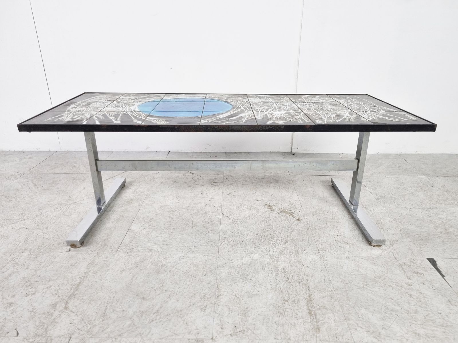 Mid Century Ceramic Coffee Table By Juliette Belarti, 1960s photo Furniture