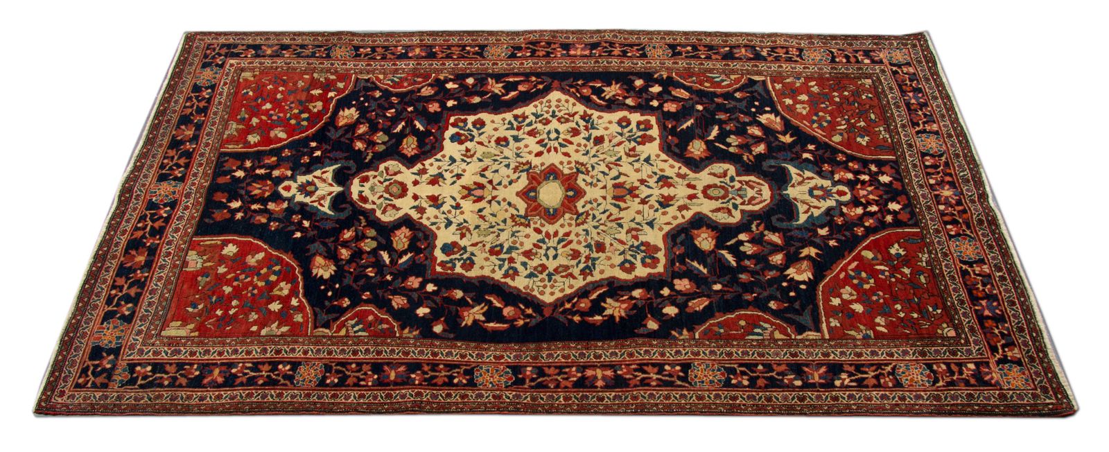 Handmade Carpet Traditional Wool Area Rug  122x203cm photo vinterior