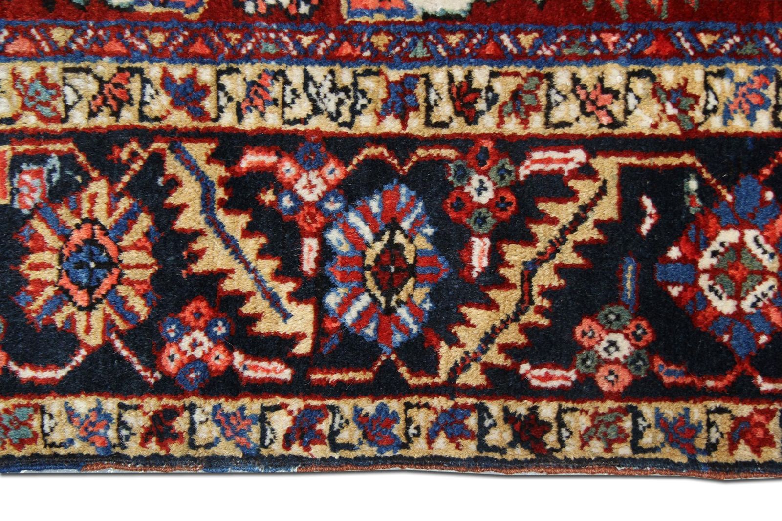 Handmade Carpet Rust Oriental Rug Geometric Antique Wool Rug  220x310cm photo furniture