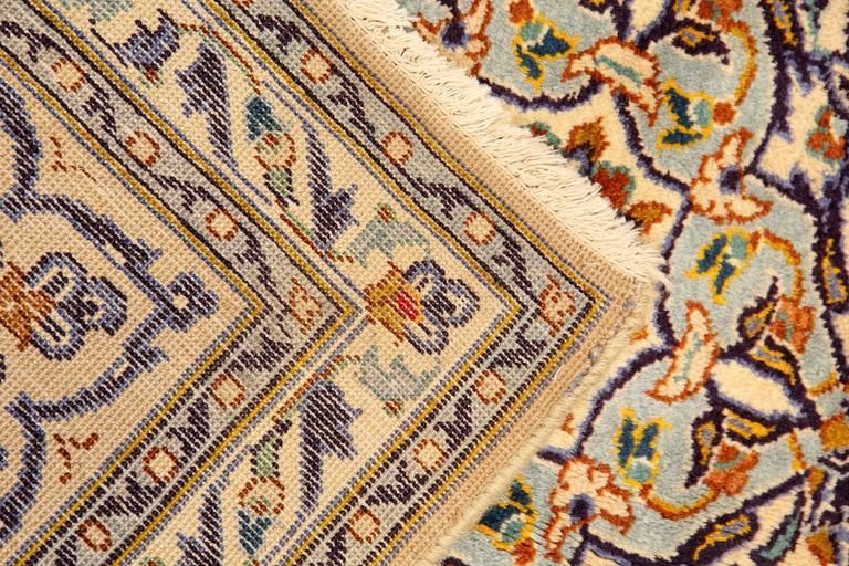 Oriental Large Carpet Traditional Cream Handmade Rug, Vintage Rugs  260x360cm photo for sale