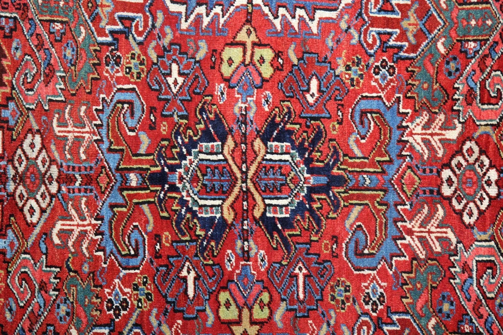 Handwoven Carpet Rust Geometric Rug Oriental Large Traditional Rug  260x307cm photo 8500.0