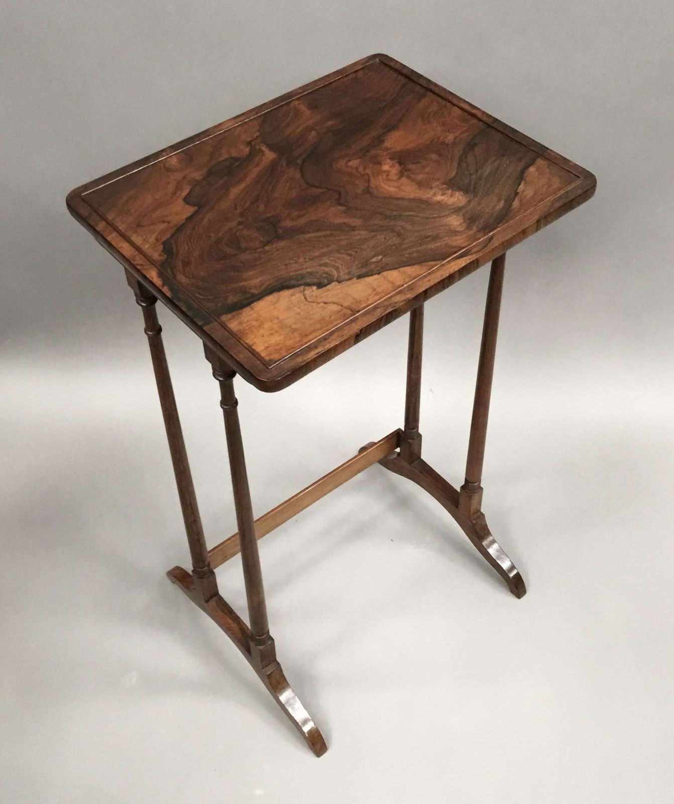 A Fine Regency Rosewood Nest Of 3 Tables photo buy