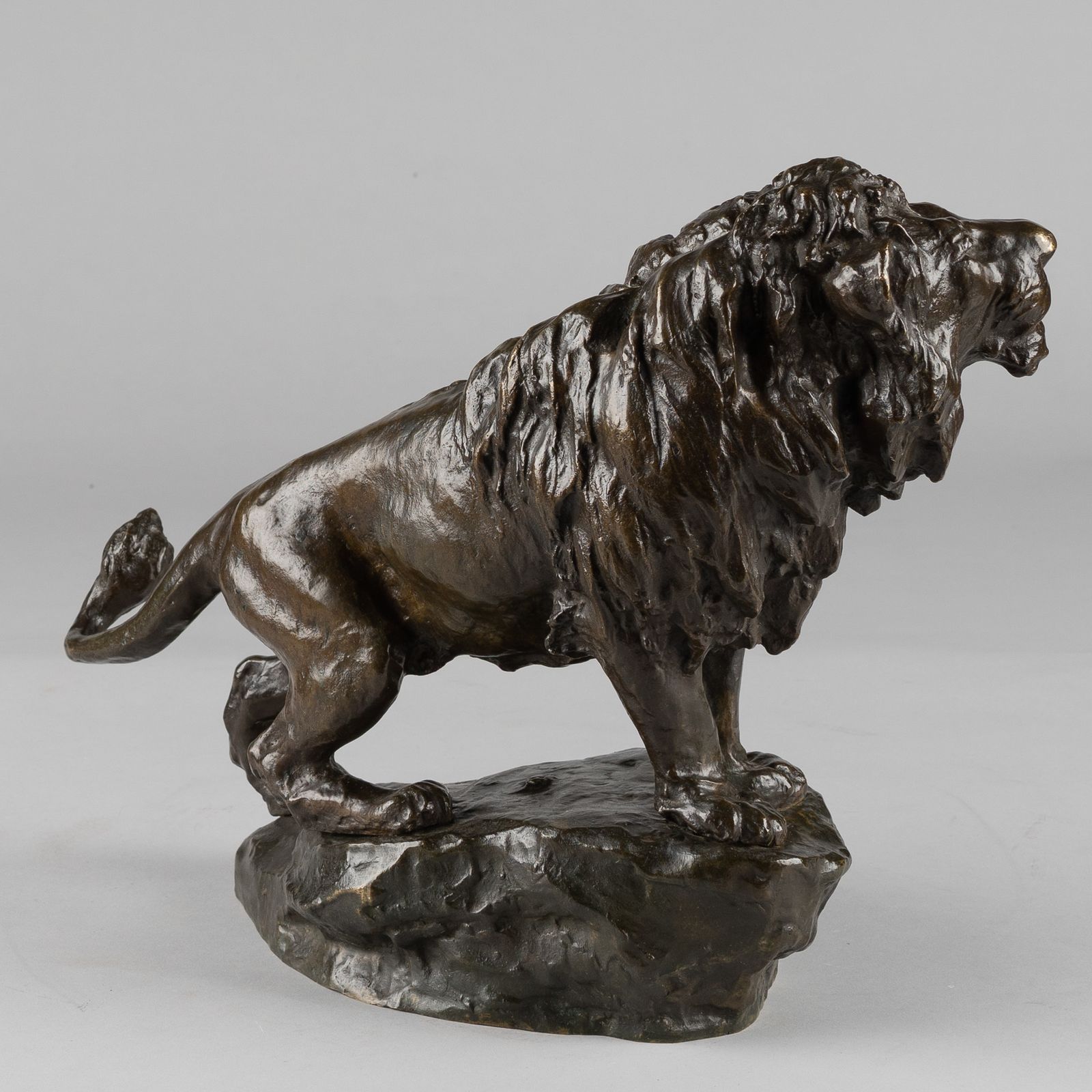 19th Century French Bronze Sculpture Of A Standing Lion photo 2365.0