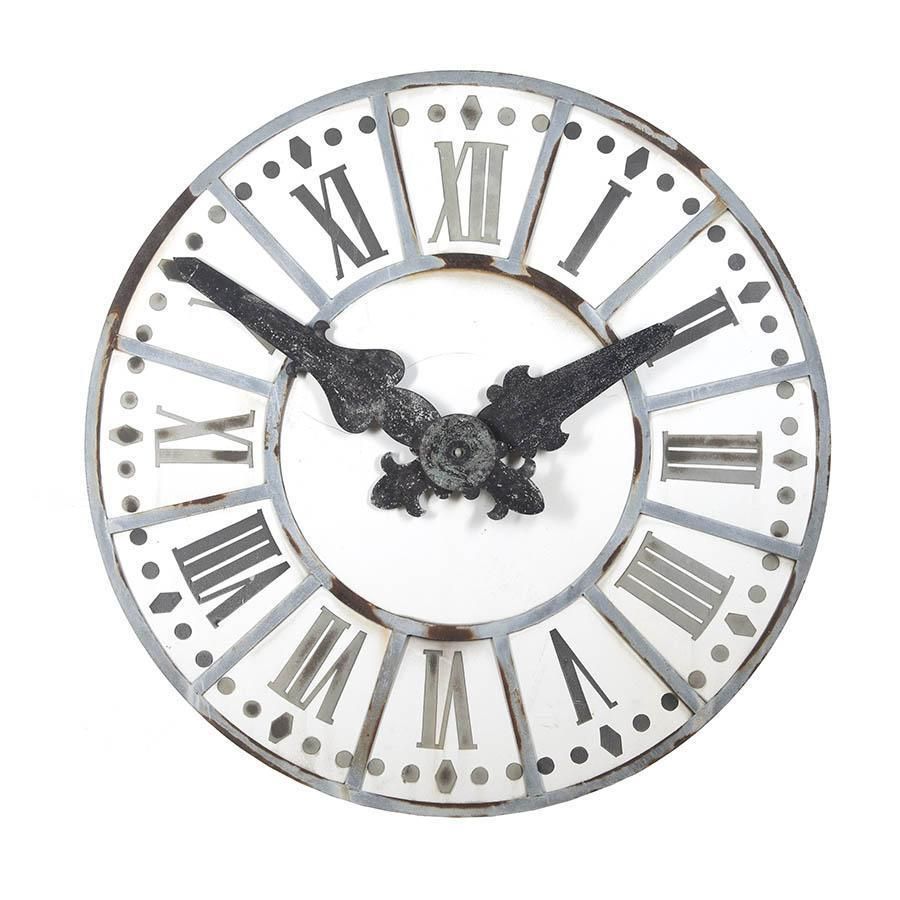 Large French Enamelled Clock Face