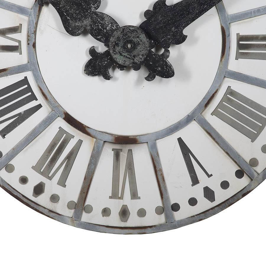 photo furniture Large French Enamelled Clock Face