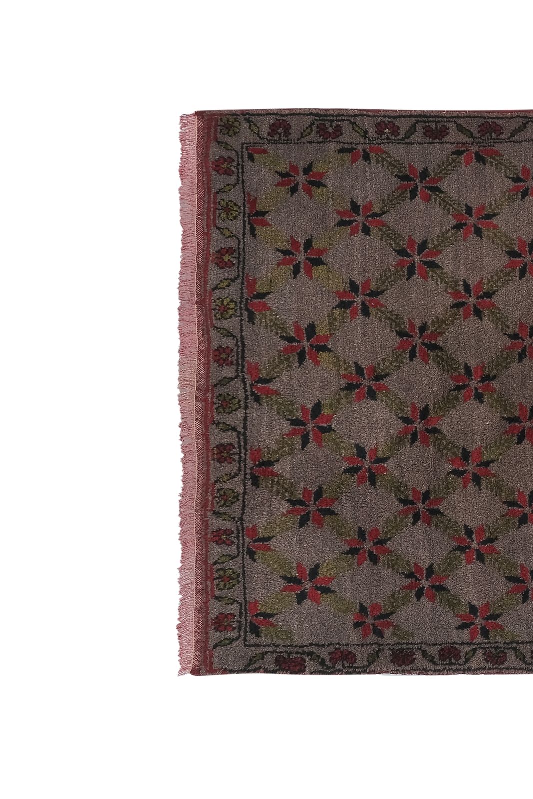 Vintage Wool Turkish Tulu Rug 3'9'' X 8' photo Textiles