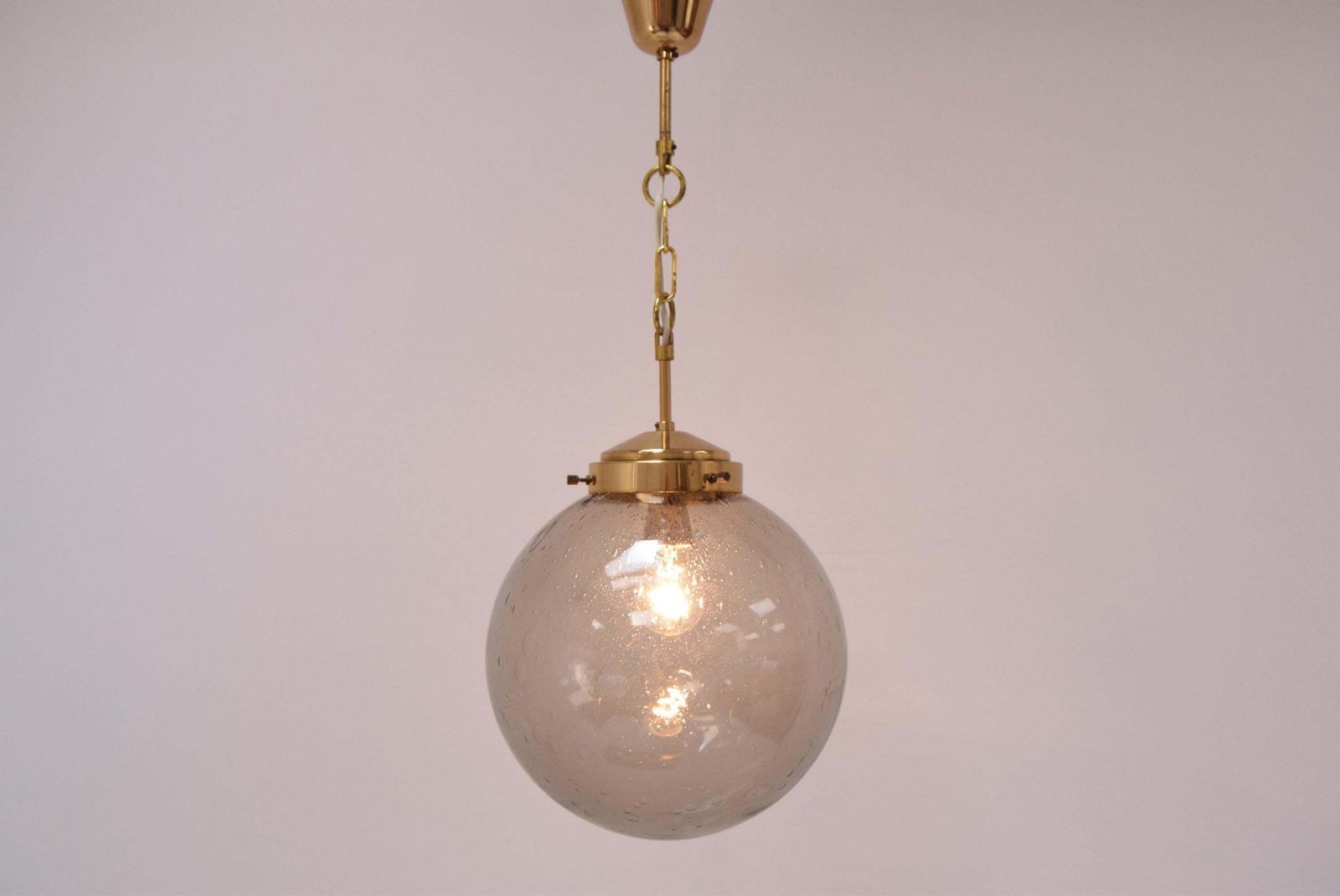 photo furniture Mid Century Big Glass Pendant/Kamenicky Senov,1970's.