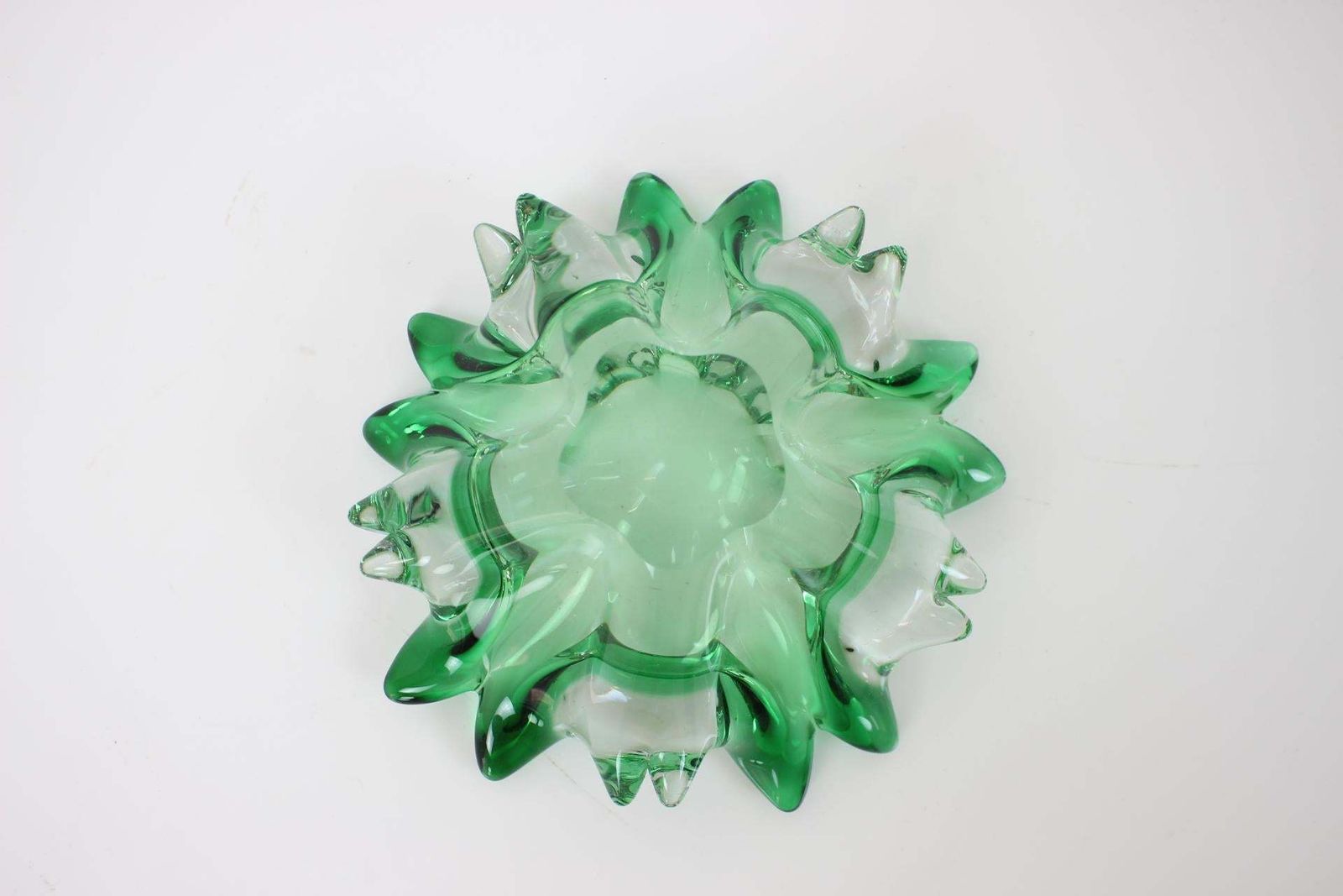 Czech Art Glass Bowl By Josef Hospodka For Chribska Glassworks, 1960's photo vinterior