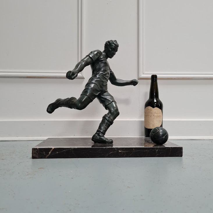 Decorative Large Figure Of Footballer C1950 Free Delivery photo for sale