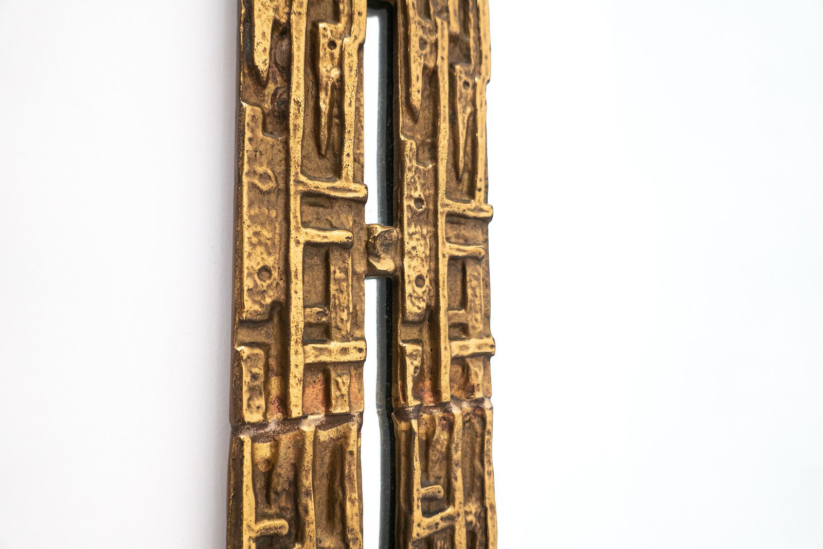 Mid Century Brass Mirror By Luciano Frigerio photo 2315.0