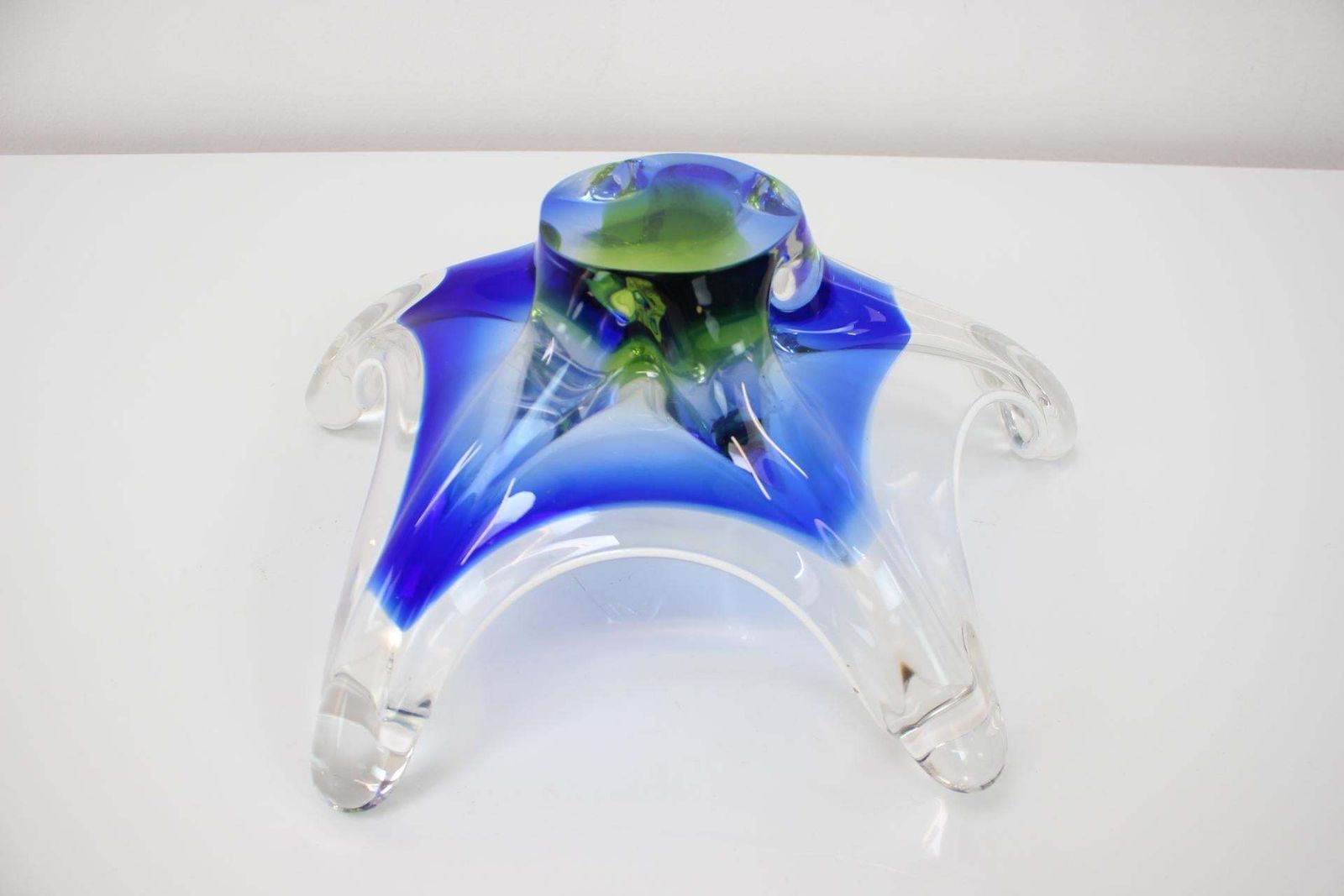 Czech Art Glass Bowl By Josef Hospodka For Chribska Glassworks, 1960's photo 319.0
