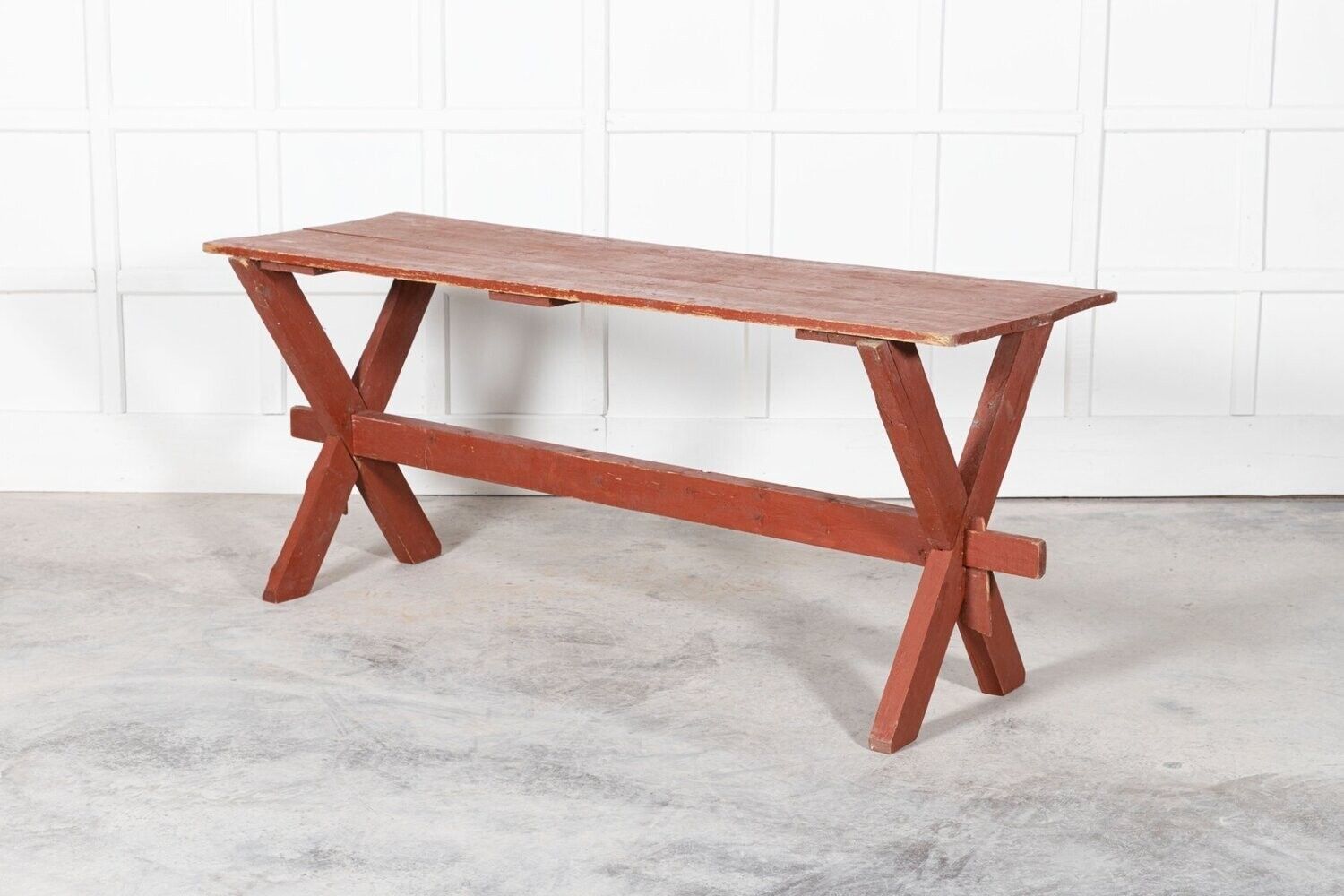 19thc French Gypsy Trestle Table photo Furniture