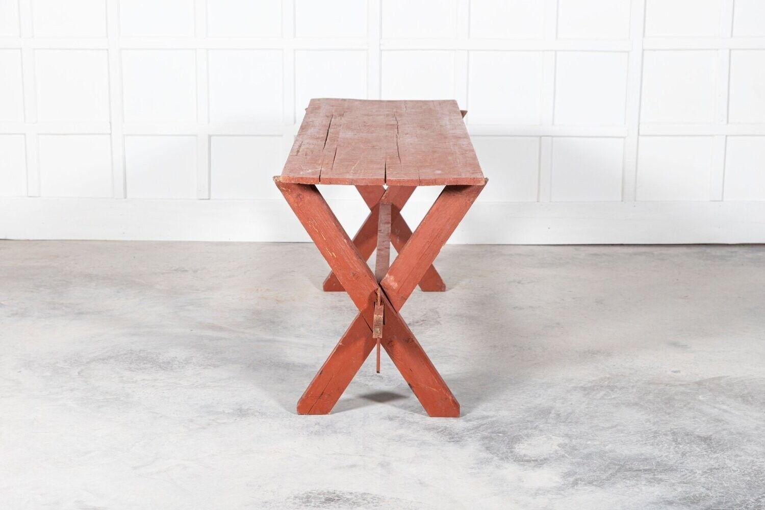 photo furniture 19thc French Gypsy Trestle Table
