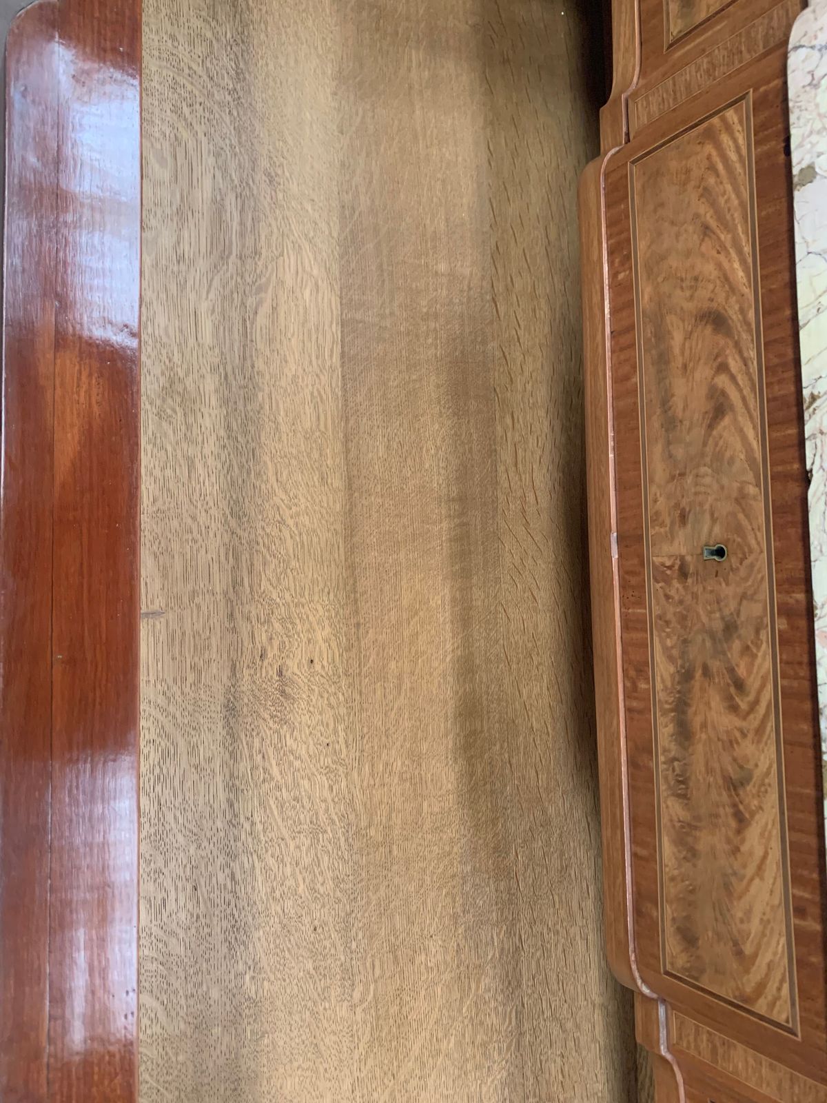 photo buy Commode With Central Projection In Amaranth Wood And Rosewood XX Century