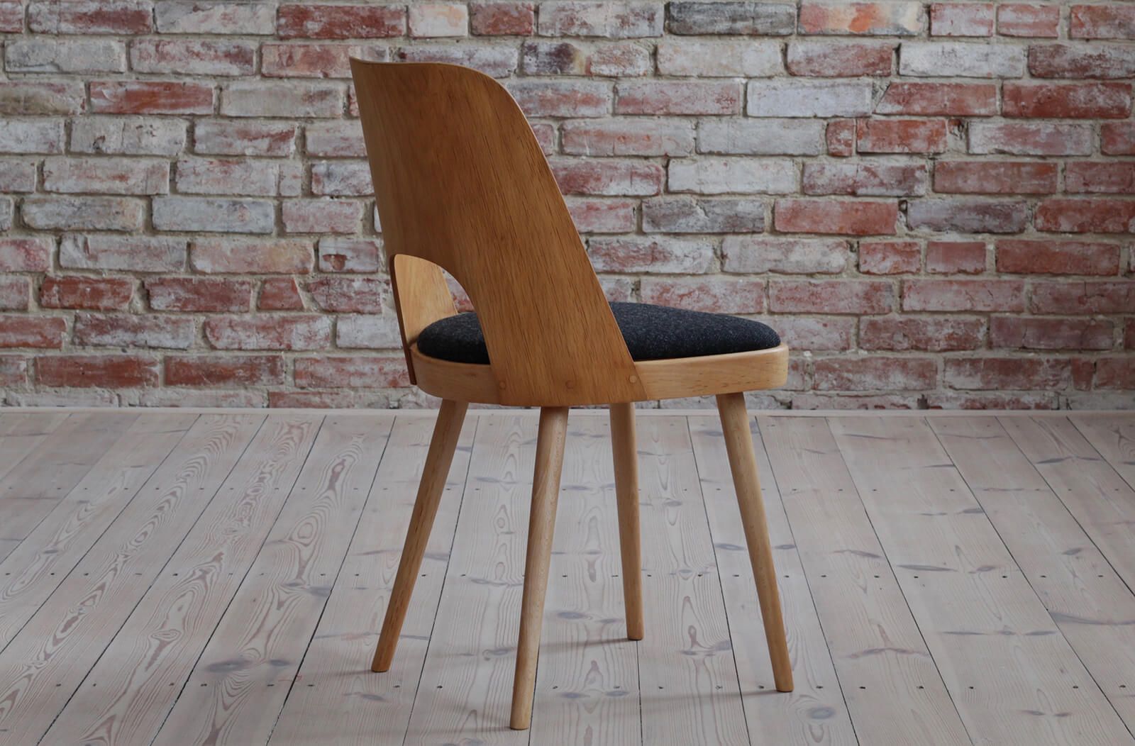 photo furniture Set Of 8 Dining Chairs By Oswald Haerdtl, Reupholstered In Kvadrat Fabric