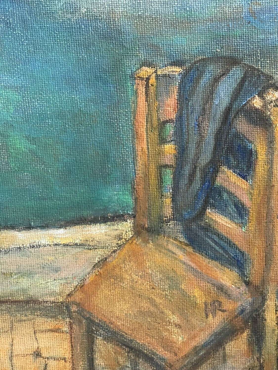 photo furniture "Home From The Sea" Oil On Board Painting.