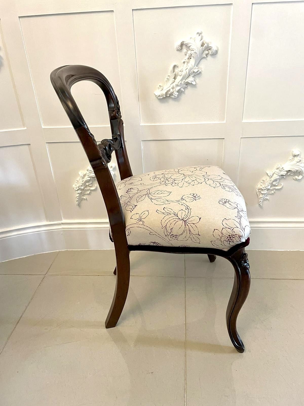 Fine Quality Set Of 6 Antique Mahogany Dining Chairs photo furniture