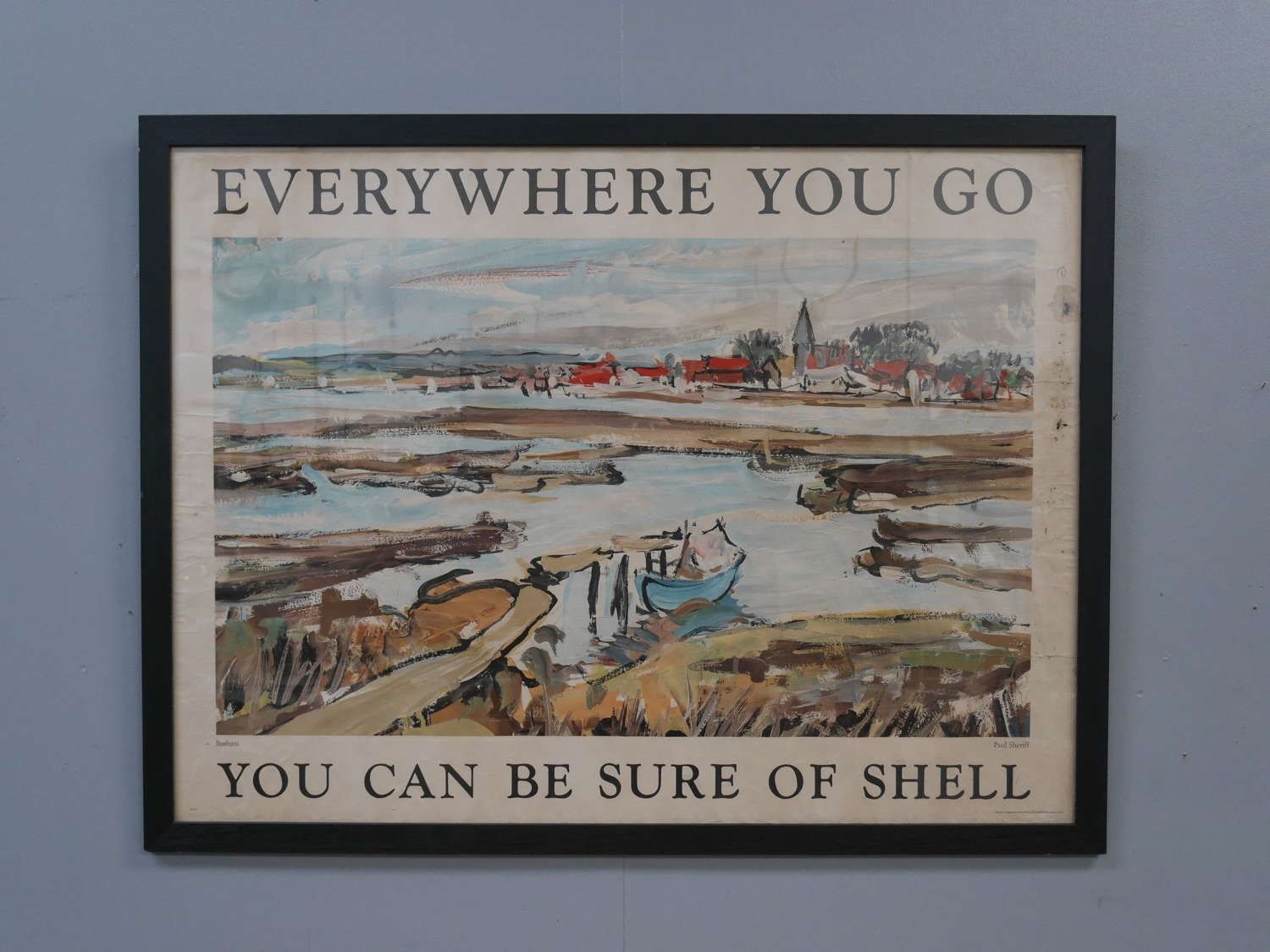 Scarce Shell Motor Spirit Advertising Poster