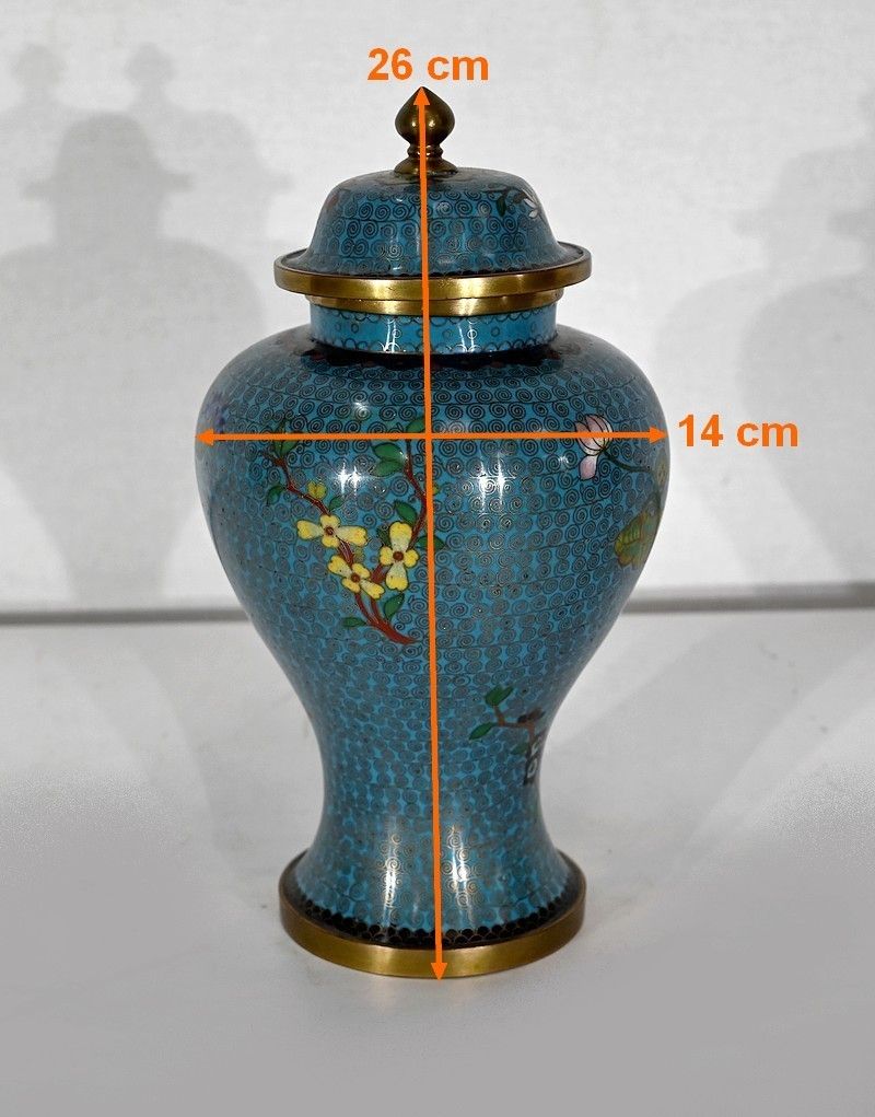 photo vinterior Potiche In Cloisonné Enamels And Bronze, Japan   Late 19th Century